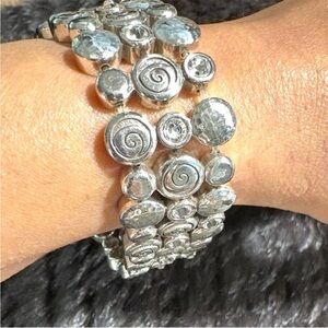 BRIGHTON Silver Bracelet Crystal Accents